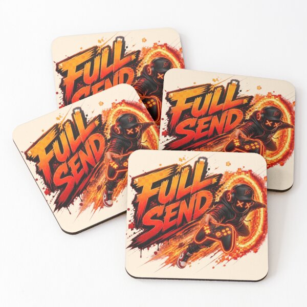 Item preview, FULL SEND Gaming Sticker | Neon Cyber Gamer Streetwear Design designed and sold by Stylestickers55.
