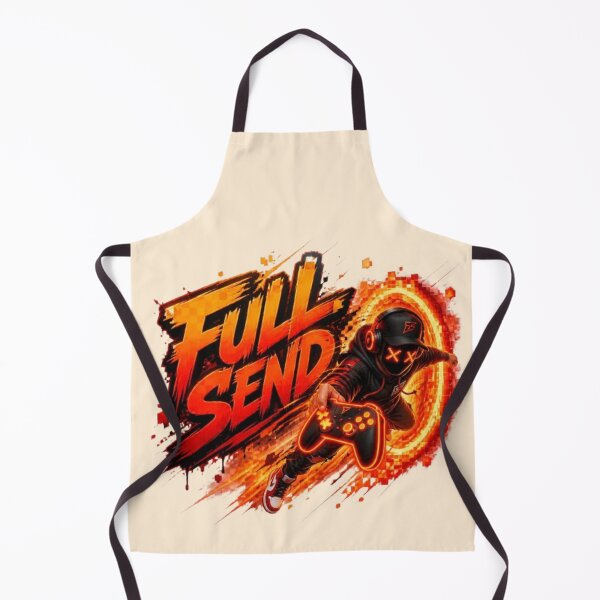 Item preview, FULL SEND Gaming Sticker | Neon Cyber Gamer Streetwear Design designed and sold by Stylestickers55.