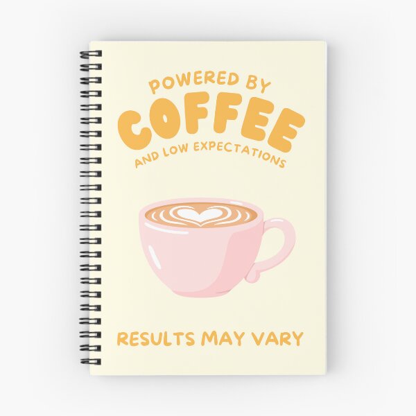 Item preview, Powered by Coffee and Low Expectations – Funny Coffee Lover Quote designed and sold by NeededTees.
