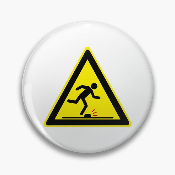 Item preview, Warning Sign - Risk of Slips, Trips and Falls - Safety and Prevention designed and sold by Panneaux et signalisations - NPOITEVIN.