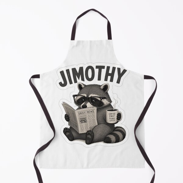 Item preview, Jimothy the Bookworm Raccoon | Cute Coffee Lover Animal Sticker designed and sold by LatestDesign95.
