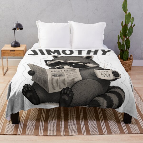Item preview, Jimothy the Bookworm Raccoon | Cute Coffee Lover Animal Sticker designed and sold by LatestDesign95.