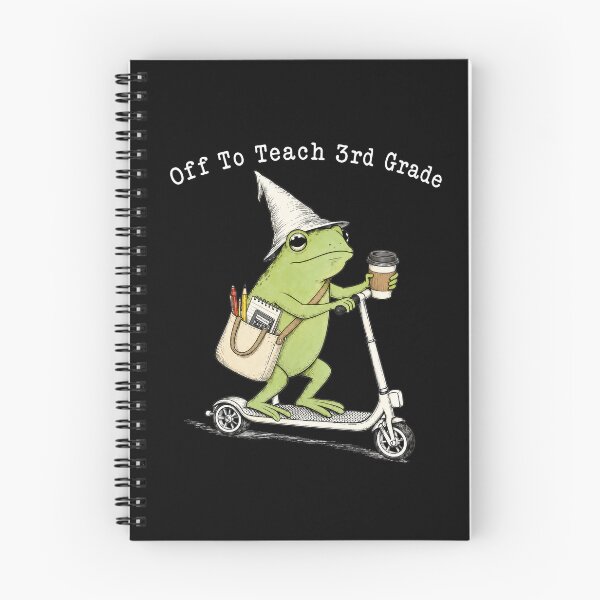 Item preview, Off to Teach 3rd Grade Funny Teacher Frog 2 designed and sold by Doodletext.