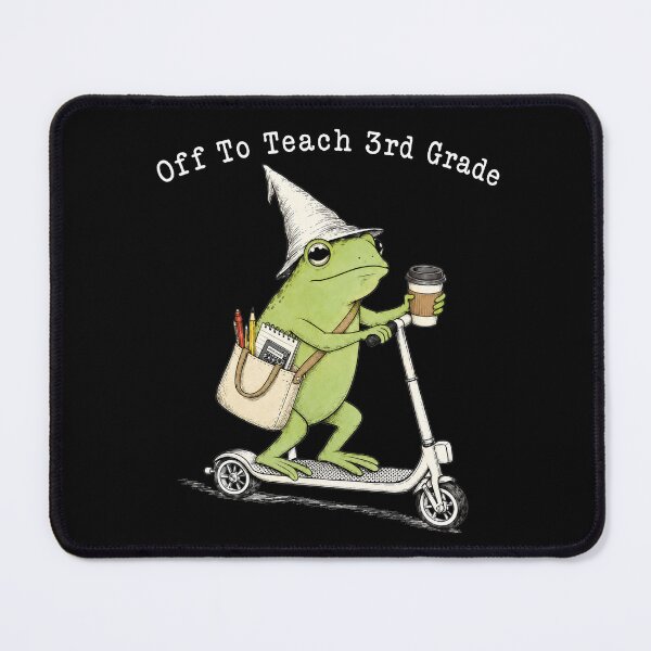 Item preview, Off to Teach 3rd Grade Funny Teacher Frog 2 designed and sold by Doodletext.