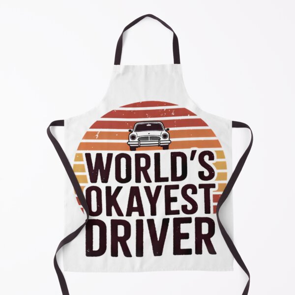 Item preview, World's Okayest Driver Retro Sunset designed and sold by Linework Studio.
