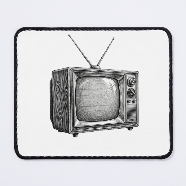 Item preview, Old Fashioned TV - Realistic black and white designed and sold by Minimalisticaly.