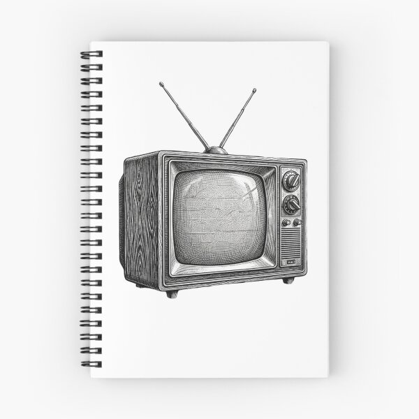Item preview, Old Fashioned TV - Realistic black and white designed and sold by Minimalisticaly.