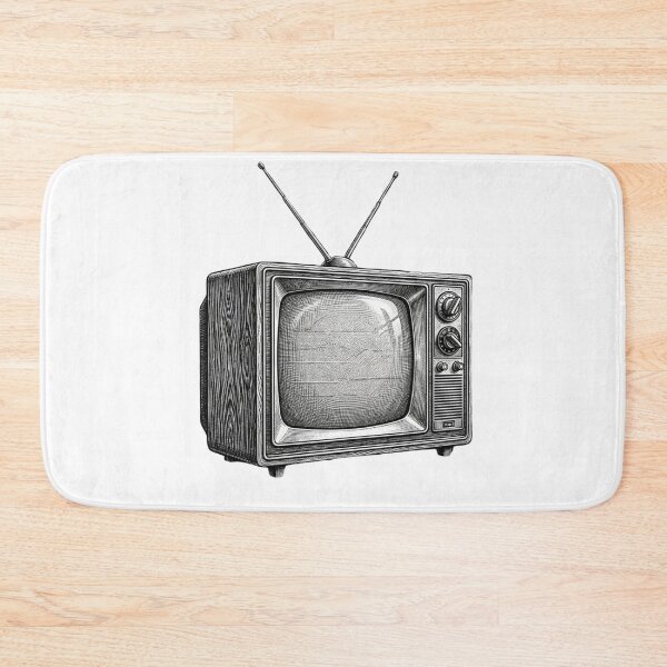 Item preview, Old Fashioned TV - Realistic black and white designed and sold by Minimalisticaly.