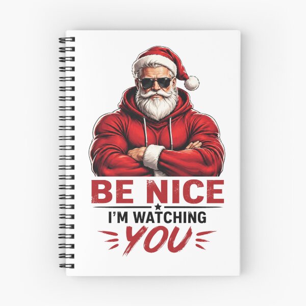 Item preview, Be Nice I'm Watching You Santa designed and sold by Mosslume Studio.