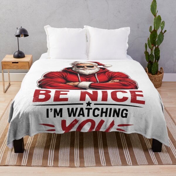 Item preview, Be Nice I'm Watching You Santa designed and sold by Mosslume Studio.