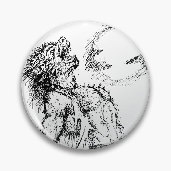 Item preview, Hand Drawn Werewolf - Black designed and sold by jdm1981.