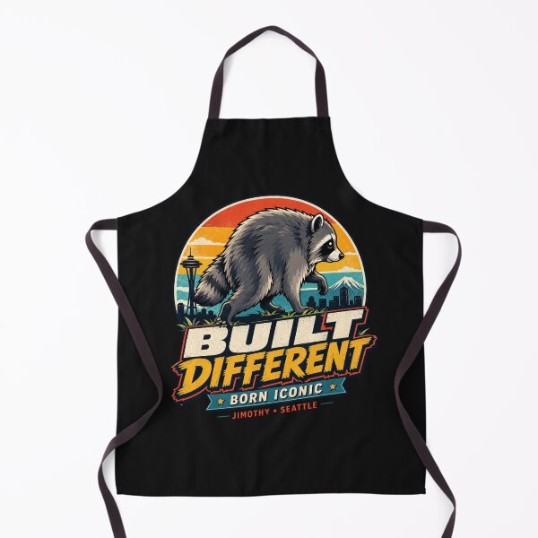 Item preview, Built Different Jimothy Seattle Raccoon designed and sold by TSshirtShoppe.
