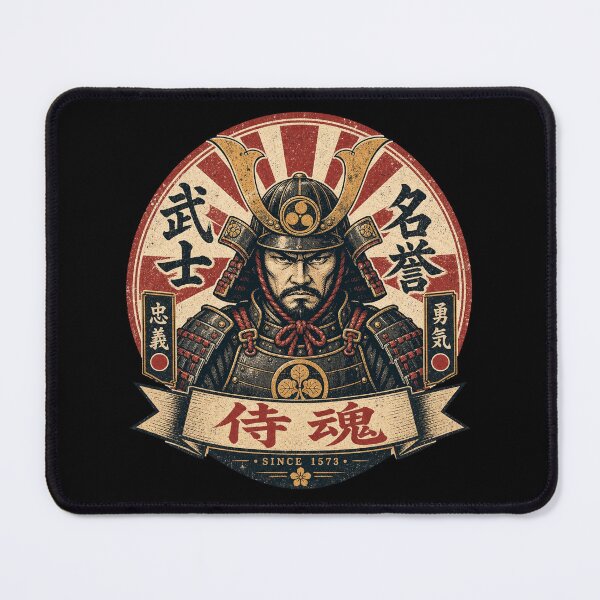 Item preview, Vintage Japanese Samurai Warrior - Honor and Courage designed and sold by Graphic Vibe Designs.