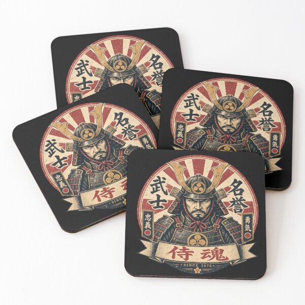 Item preview, Vintage Japanese Samurai Warrior - Honor and Courage designed and sold by Graphic Vibe Designs.