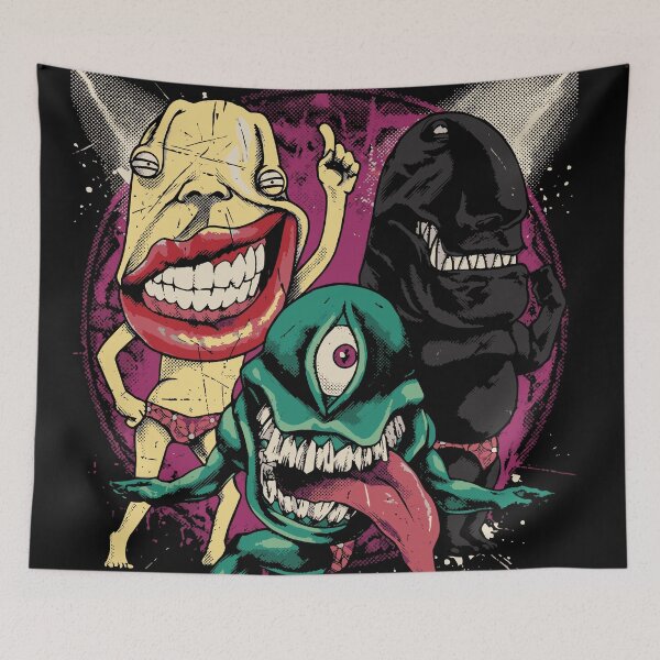 Item preview, Trio of Extravagant Little Elves - Bizarre Creature Art designed and sold by moosesclub.