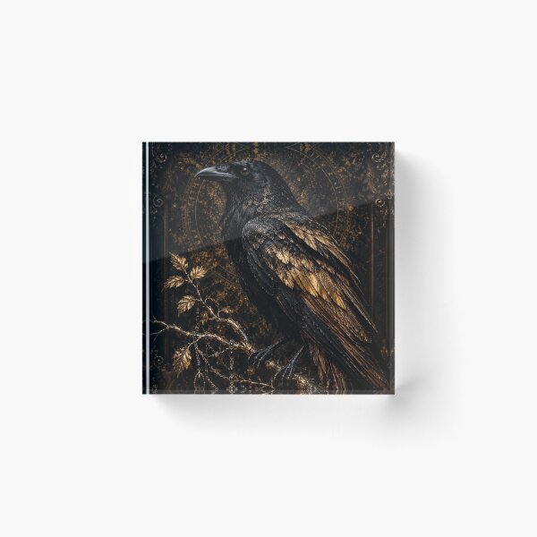 Item preview, Black Gold Raven Gothic designed and sold by VelarisMoon.