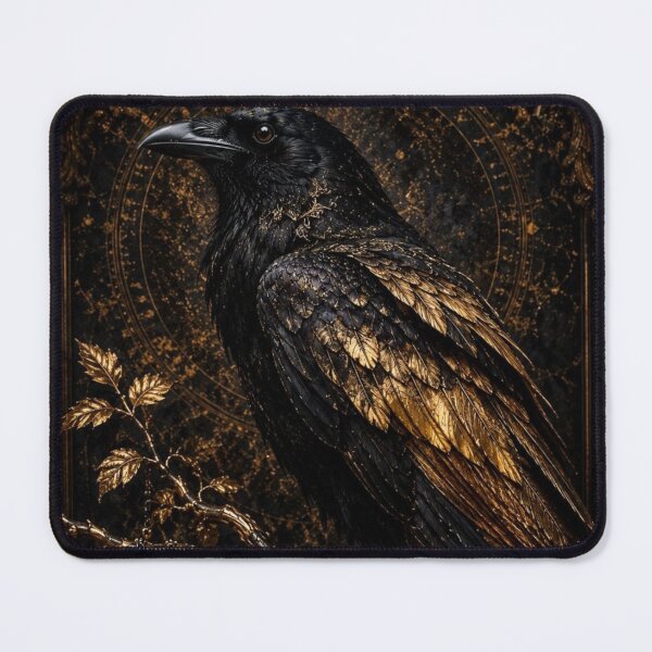 Item preview, Black Gold Raven Gothic designed and sold by VelarisMoon.