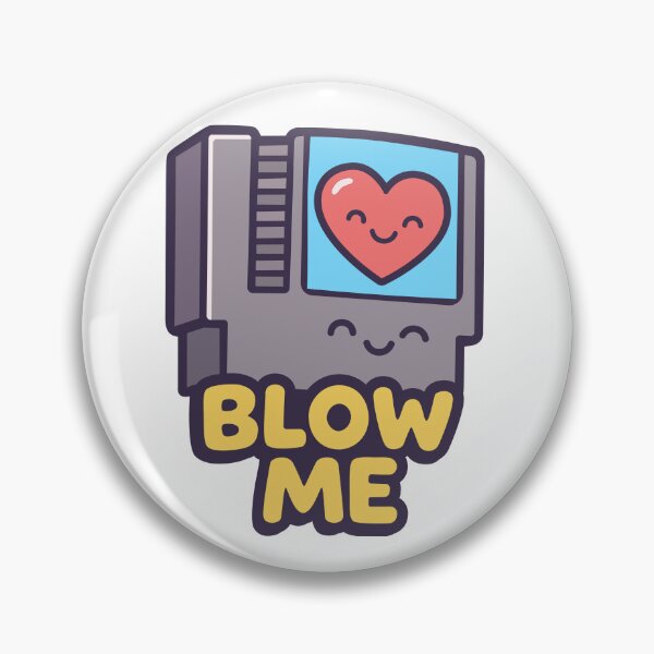 Item preview, Cute Blow Me Kawaii NES Cartridge Funny Retro Gamer Design designed and sold by CLUB SODA KID DESIGNS.
