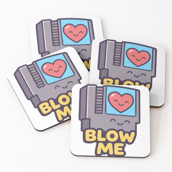 Item preview, Cute Blow Me Kawaii NES Cartridge Funny Retro Gamer Design designed and sold by CLUB SODA KID DESIGNS.