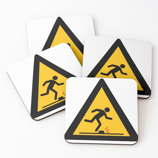 Item preview, Warning Sign - Risk of Slips, Trips and Falls - Safety and Prevention designed and sold by Panneaux et signalisations - NPOITEVIN.