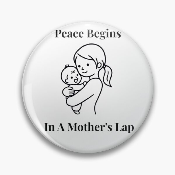 Item preview, Peace Begins In A Mother's Lap Vintage Art designed and sold by Mittal-Designs.