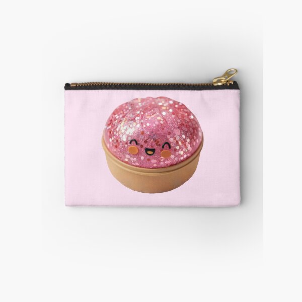 Item preview, Pink Glitter Squishy in Bamboo Steamer – Kawaii Toy Cutout designed and sold by EmeraldeaArt.