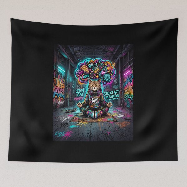 Item preview, Meditation Cat | Streetwear Yoga Cat designed and sold by Pluto ⭐️.