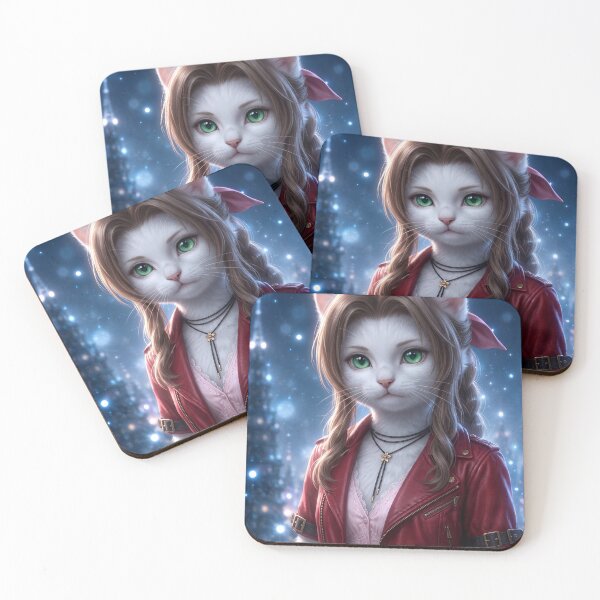 Item preview, Warrior Flower Girl Kitten - Video Game Cosplay Art designed and sold by TheCoolCatsMx.
