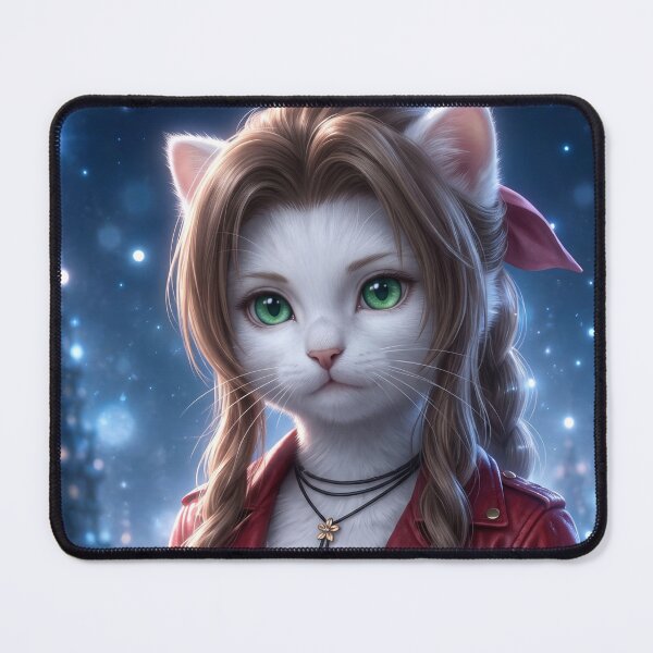 Item preview, Warrior Flower Girl Kitten - Video Game Cosplay Art designed and sold by TheCoolCatsMx.