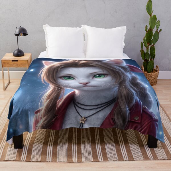 Item preview, Warrior Flower Girl Kitten - Video Game Cosplay Art designed and sold by TheCoolCatsMx.