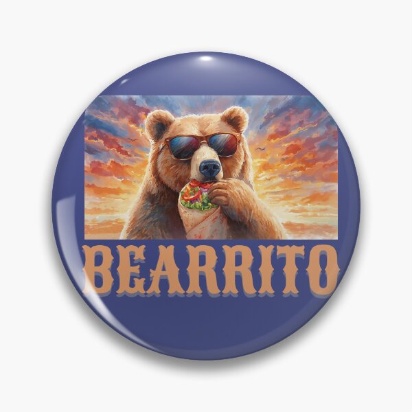 Item preview, Funny Bear Eating Burrito Design designed and sold by Shedronpanda.