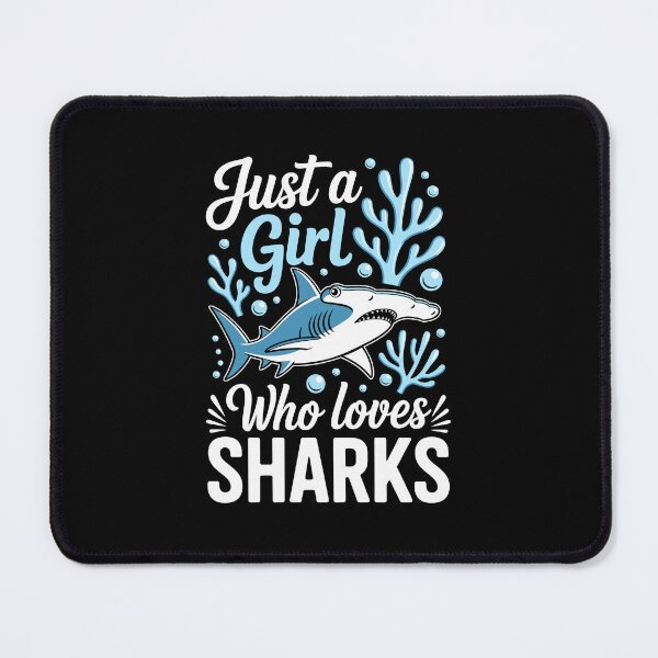 Item preview, Just a Girl Who Loves Sharks designed and sold by jkrphoto.