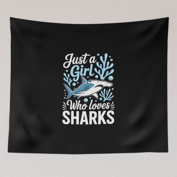Item preview, Just a Girl Who Loves Sharks designed and sold by jkrphoto.
