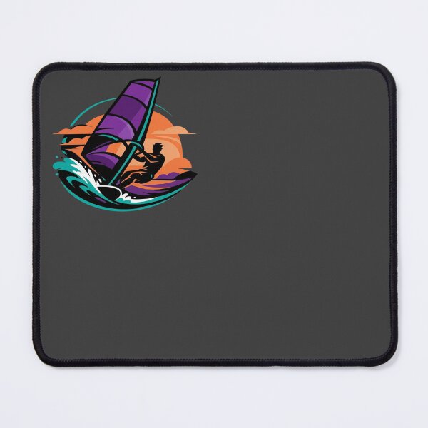 Item preview, Sea Vibes - Dynamic Purple Windsurfer Sunset designed and sold by SilentPowerArt.