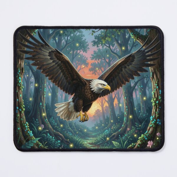 Item preview, Radiant Golden Hour Eagle Wings with Delicate Fireflies Twilight Scene PNG designed and sold by TaBogroupsRed.