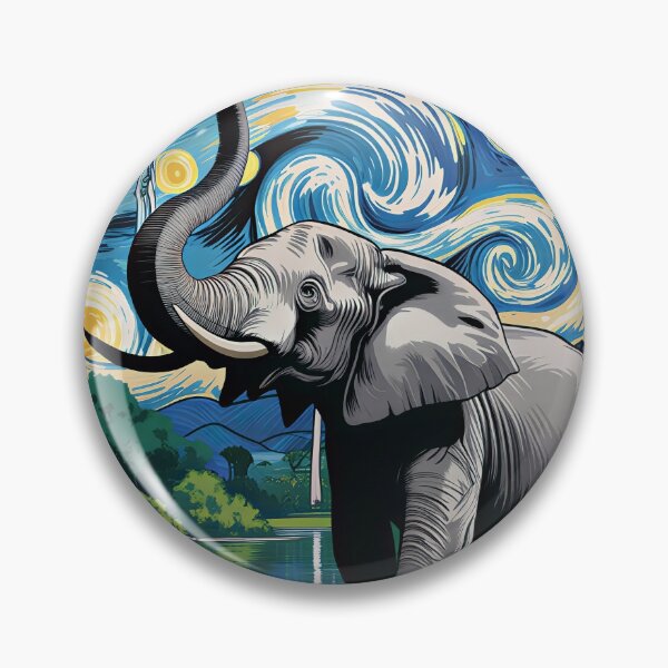 Item preview, Starry Night Elephant – Jungle Dream Oasis v1 designed and sold by DBWStudios.