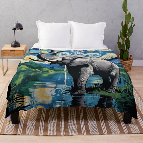 Item preview, Starry Night Elephant – Jungle Dream Oasis v1 designed and sold by DBWStudios.