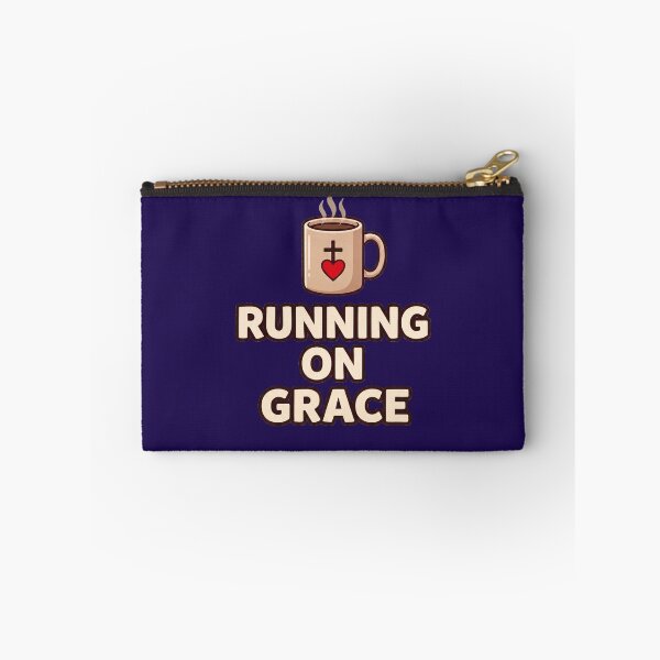 Item preview, Running on Grace – Cozy Christian Coffee Aesthetic Design designed and sold by Softbear Atelier.