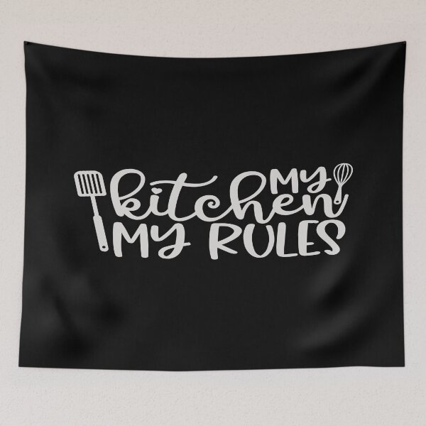 Item preview, My Kitchen My Rules – Funny Kitchen Quote & Cooking Humor designed and sold by phassystore.