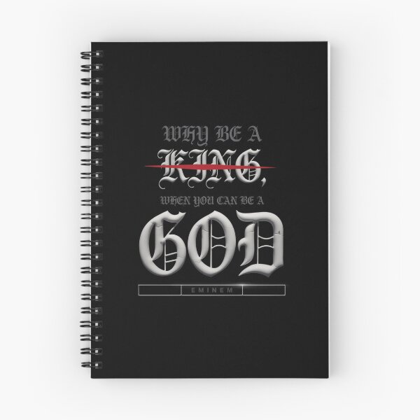 Item preview, Why Be A King When You Can Be A God - Eminem Gothic Strikethrough designed and sold by Enea Kelo.