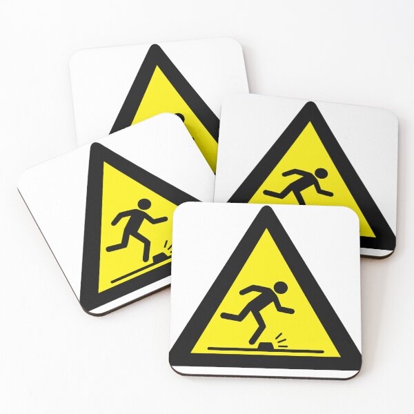 Item preview, Warning Sign - Risk of Slips, Trips and Falls - Safety and Prevention designed and sold by Panneaux et signalisations - NPOITEVIN.