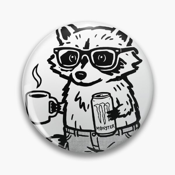 Item preview, Raccoon Surviving on caffeine and bad decisions designed and sold by moosesclub.