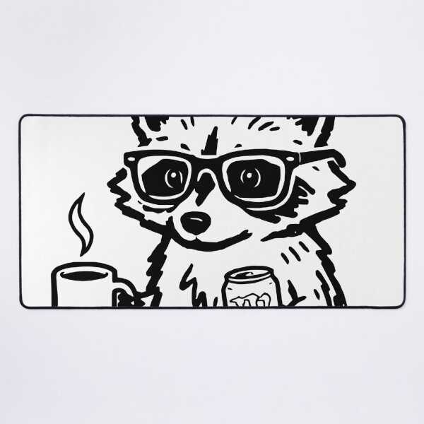 Item preview, Raccoon Surviving on caffeine and bad decisions designed and sold by moosesclub.