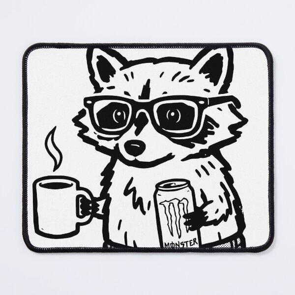 Item preview, Raccoon Surviving on caffeine and bad decisions designed and sold by moosesclub.