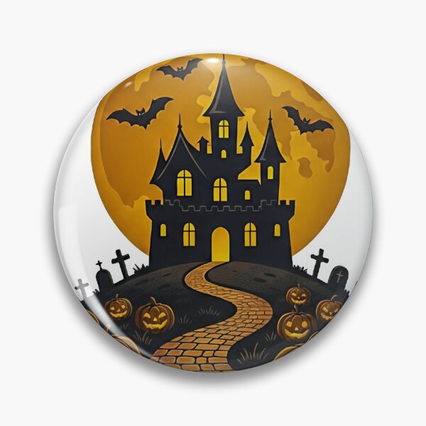 Item preview, Spooky Haunted Castle and Halloween Moon Vector designed and sold by Antony004.