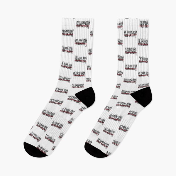 Item preview, I'm Tearing Down Your Balcony - Eminem Stencil Red Bar designed and sold by Enea Kelo.