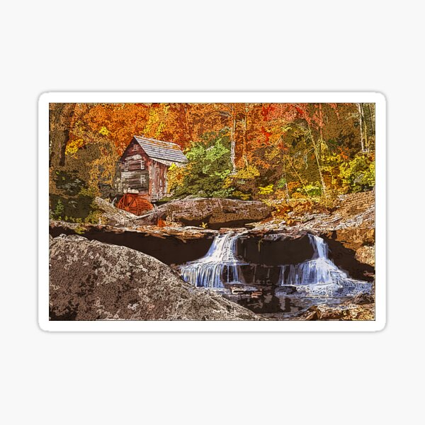 Item preview, An old watermill  designed and sold by AM FineArtPrints.