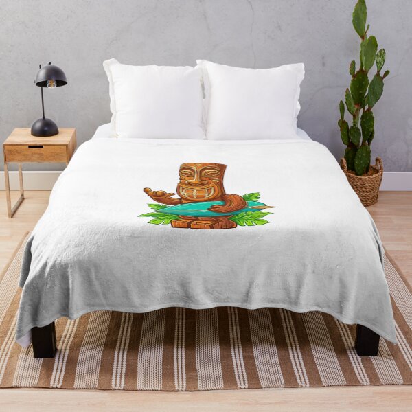 Item preview, Hawaiian Tiki God Surfing Tropical Summer Vacation designed and sold by Macias123.