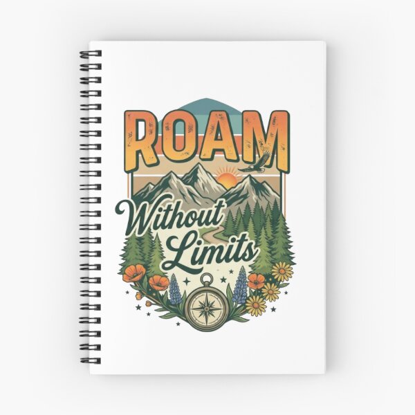 Item preview, Roam Without Limits Adventure T-Shirt | Vintage Mountain Typography | Outdoor Explorer Graphic Tee designed and sold by Faisal  Shah.
