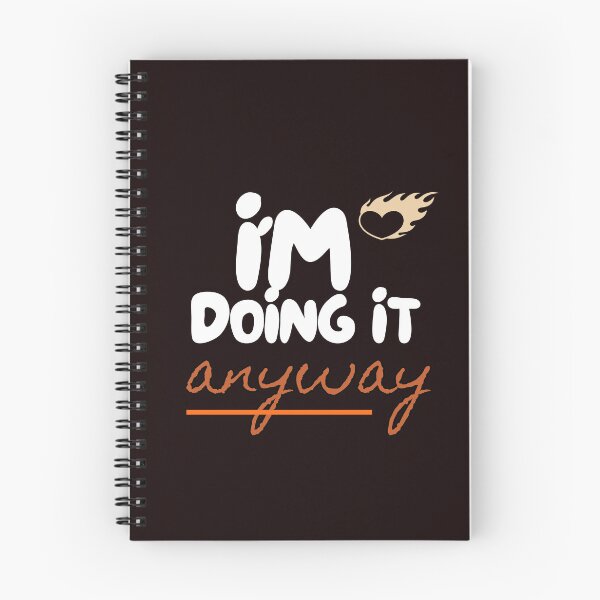 Item preview, I'm Doing It Anyway Script Motivational Quote designed and sold by MissLotusStudio.